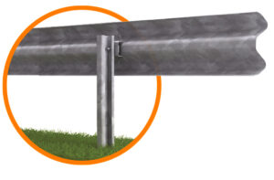 N2-W3 PAB T4 enkeltsidig rekkverk – detalj
