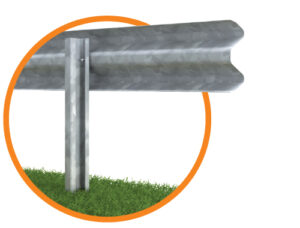 H2-W4 BL enkeltsidig rekkverk – detalj